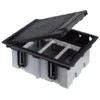 Kontakt-Simon Floor Box Double 4xK45 + SM202 / 9 pilka (SF210 / 1)