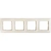 Kontakt Simon DR4/41 Simon 54 Premium Quad rėmas kreminis DR4/41