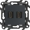 Kontakt Simon Susisiekite su Simonu Simonu 24 Lizdas HDMI 2.1 dvigubas grafitas matinis NGHDMI221.01/38