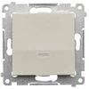 Kontakt-Simon Simon 54 Vienpolis jungiklis su LED apšvietimu (modulis), spartieji jungčiai, kašmyro spalvos (DW1L.01/42)