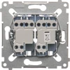 Kontakt-Simon Simon 54 dviguba jungtis su vidiniu apšvietimu 10AX 250V (SW6 / 2XLM)
