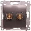 Kontakt-Simon Simon 54 Premium vieno garsiakalbio lizdas (iki 6 mm2), VDL2.01 / 48, antracitas (VDG- 010002- 048)