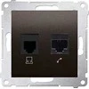 Kontakt Simon UŽBAIGIMO LIZDUKAS RJ-45 + RJ-12 D5T.01/49-SIMON54