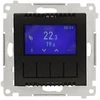 Kontakt-Simon Simon 54 Programuojamas termostatas su ekranu, vidiniu ir išoriniu temperatūros jutikliu be zondo (modulis) 16A 230V juodas DETD1A.01/49
