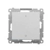 Kontakt-Simon Simon 55 Łącznik dwubiegunowy (moduł) 10 AX, 250 V~ szybkozłącza aluminiowe matowe TW2.01/143