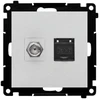 Kontakt Simon GN.ANTE."F"+RJ45 K.6 ALU.MAT SIMON55