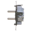 Kontakt Simon SGZ2CMR Simon 55 Lizdas wtyczkowe podwójne su uziemieniem (mechanizm) 16 A, 250 V~, szybkozłącza, juoda rama SGZ2CMR