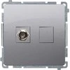 Kontakt-Simon Simon Basic Lizdas antenowe typu F pojedyncze nerūdijantis plienas BMAF1.01/21