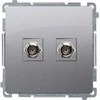 Kontakt Simon GN.2-KR.ANTENNA F STEEL INOX BASIC