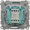 Kontakt-Simon Simon Basic vieno skambučio mygtukas su foniniu apšvietimu 10AX 250V inox (BMD1L.01/21)