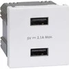 Kontakt-Simon Simon Connect USB įkroviklis K45 tipo A lizdas 5V/2.1A grynai baltas K126E/9 TSC-K126E-9