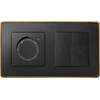 Kontakt-Simon Simon Detail 82 dvigubo karkaso Detail Select-metal GRAFIT / Base Gold 8201620- 242