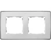 Kontakt-Simon Simon Detail 82 Dukart rėmelis Detail Select-metal WHALA / Base Chrom 8201620-244