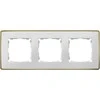 Kontakt-Simon Simon Detail 82 Triple Frame Detail Select-metal BIALA / Base Gold 8201630-245