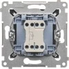 Kontakt-Simon Vieno poliaus jungtis su antracito apšvietimu - DW1L.01 / 48