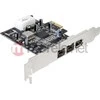 Delock PCI Express kortelė > 2 x išorinė FireWire B + 1 x išorinė FireWire A