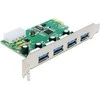 Delock PCI Express kortelė -> USB 3.0 4 prievadų NEC