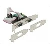 Delock PCI Express x1 Karte zu 2 x Seriell RS-232 High Speed 921K mit Spannungsversorgung