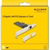 Kontroler Delock DeLOCK PCI Express x1 kortelė, skirta 1 x RJ45 5 Gigabit LAN RTL8126