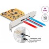 „Controller Delock DeLOCK PCIe x4“ plokštė, skirta 1x išoriniam USB-C 10 Gbit/s prievadui + 1x išoriniam USB-C DP Alt Mode, USB valdiklis