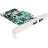 Kontrolierius Delock PCIE 2, 0 x 4 - 2 x USB 3, 0 + 2 x SATA III (89359)