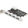 Assmann Electronic DIGITUS USB 3.0 4 prievadų PCI Express papildoma kortelė 4 jungtys A / F Išorinis VL805 mikroschemų rinkinys