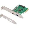 Assmann Electronic Assmann elektroninė DIGITUS PCIe kortelė C tipo USB + A tipo USB