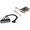 „Exsys EXSYS EX-44388“ valdiklio PCI Express 8x nuoseklioji RS-232 plokštė (kabelis su 8x 9 kontaktų jungtimi)
