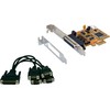 Šakotuvas Kontrolierius Exsys PCIE x1 - 4x RS- 232 BD9 (EX-44044-2)