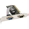 Kontrolierius InLine PKI - 2 x nuoseklusis DB9 (66636I) prievadas
