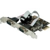 Vertė VALUE valdiklio PCI-Express kortelė, RS232 serijinė, D-Sub 9, 2 prievadai