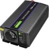 QOLTEC 51925 Monolitinis įtampos keitiklis 1200 MS Wave / 12V iki 230V / 600/1200W / USB