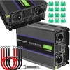QOLTEC 51929 Monolitinis įtampos keitiklis 6000 MS Wave / 12V iki 230V / 3000/6000W / USB