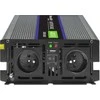 QOLTEC 51928 Monolitinis įtampos keitiklis 4000 MS Wave / 12V iki 230V / 2000/4000W / USB