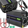 QOLTEC 51924 Monolitinis įtampos keitiklis 600 MS Wave / 12V iki 230V / 300/600W / USB