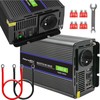 QOLTEC 51926 Monolitinis įtampos keitiklis 2000 MS Wave / 12V iki 230V / 1000/2000W / USB