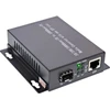 Šviesolaidinis konverteris InLine® tinklo medijos konverteris 10/100/1000Mb/s TP į SFP FO (skirtas LC Duplex), SM, 20km