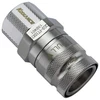 Koolance QD3 Quick Disconnect with Bulkhead straight male G1/4 inch female thread – no-spill, sidabrinis
