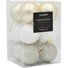 KOOPMAN BOMBKA DEKORACYJNA PLASTIKOWA 12SZT 60MM NOELLE TRZY KOLORY