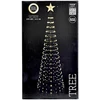 Koopman Dekoratyvinė eglutė 370LED itin šilta balta 210CM juoda