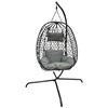 Koopman „Cocoon“ pakabinama kėdė su rėmu, 195 cm, tamsiai pilka, 120 kg
