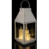 Koopman Advento žibintas-latarnia roratės LED 35 cm 3 žvakės balta