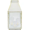 Koopman Advento žibintas-latarnia roratės LED 35 cm 3 žvakės balta