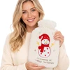 Koopman Termofor gumowy XMAS 1,75L Bałwanek balta