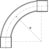 Kopos ELBOW UV 4120 HF FB (Juodas)