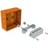 Kopos Elektroinstaliacijos dėžutė IP66 101 x 101 x 62mm oranžinė (KSK 100 PO)