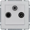 Kos Elektro System KOS Kištukinis lizdas KOS 66 RTV / SAT galutinis baltas (660476)