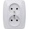 Kos Elektro System 110436 KOS1 Lizdas double su/u balta 110436