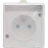 Kos Elektro System KOS TROL LINE Single- Z / U 16A IP44 su skaidria balta atvara (100132)