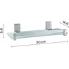 Gedy stiklinė lentyna 30x14.6x5.8 debesis